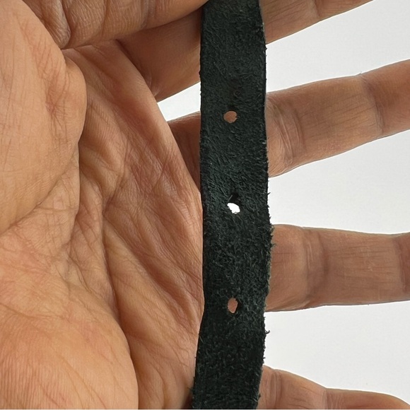 Tumi Hunter Green Leather Luggage ID Name Tag Vintage Accessories - Picture 11 of 16